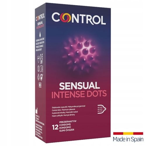 CONTROL SENSUAL INTENSE DOTS prezerwatywy WYPUSTKI KROPKI 12 szt. na Arena.pl