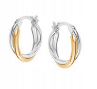 Kolczyki Srebrne Pozłacane JS54945 Verona Jewellery