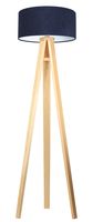 Lampa stojąca HOME 40 granatowa/biała/sosna