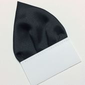 Czarna poszetka trójkątna "Wypustka"