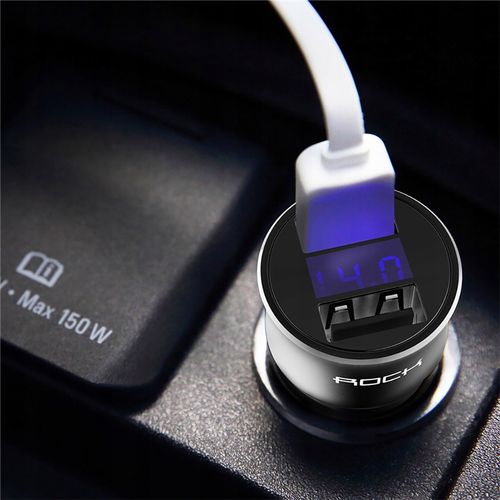 ROCK Ładowarka Samochodowa 2x USB 3,4A KABEL MICRO na Arena.pl