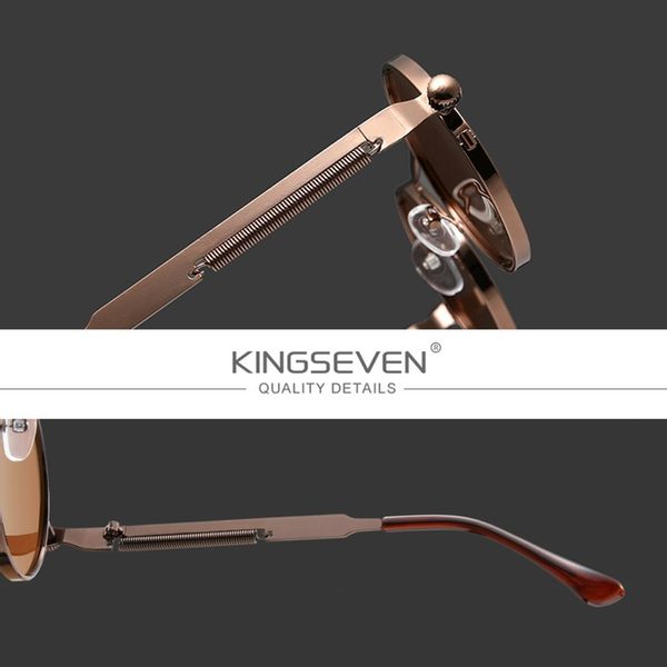 Okulary przeciwsłoneczne LENONKI STEAMPUNK UV400 zdjęcie 8