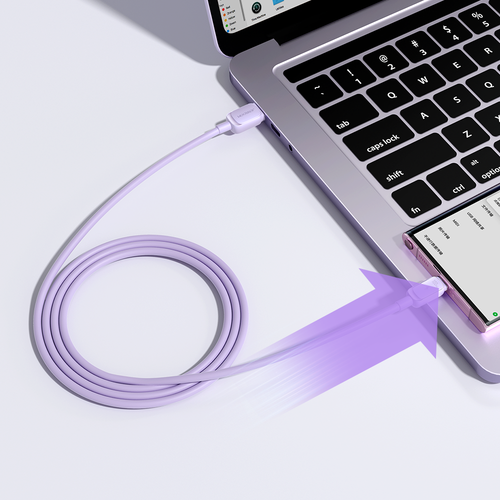 kabel przewód usb-a - usb-c 3a 1.2m fioletowy na Arena.pl