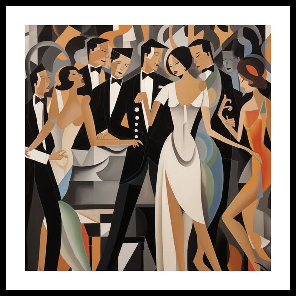 Plakat 40x40cm Bal w Art Deco zdjęcie 3