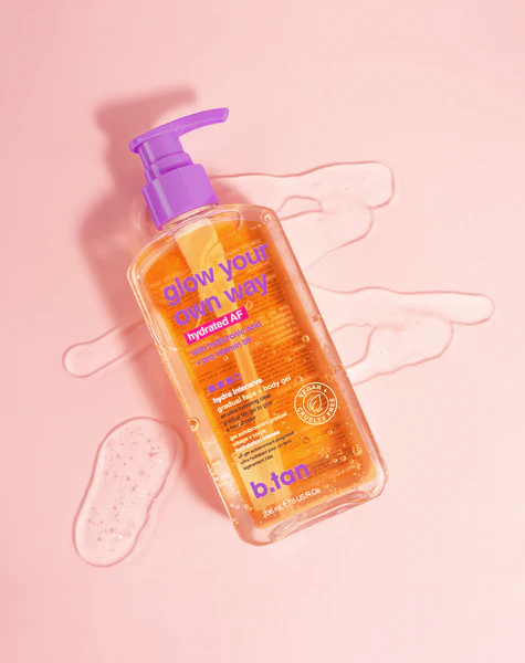b.tan Glow Your Own Way Hydrated AF Przezroczysty Żel Samoopalający 236ml zdjęcie 3