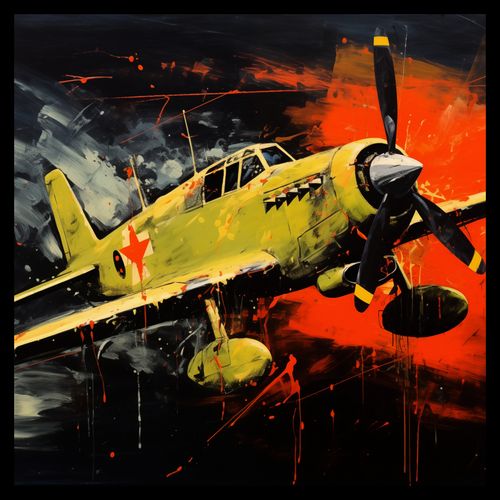 Plakat 50x50cm Barwny Przelot na Arena.pl