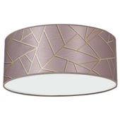 Okrągła lampa sufitowa ZIGGY MLP7585 Milagro mozaika różowa