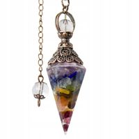 WAHADŁO ORGONIT JASPIS OLIWIN AGAT AMETYST LAZURYT TURKUS AGAT TYGRYSIE OKO