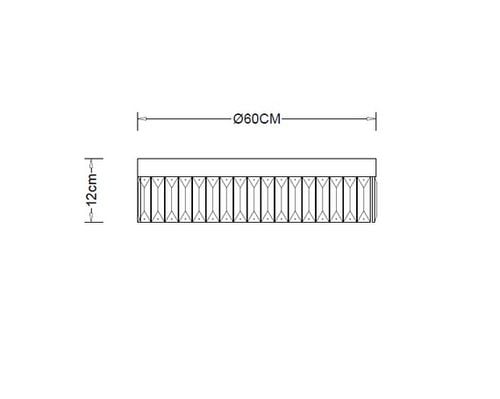 Plafon Berella Light Malati PL60 GD BL5602 Złoty na Arena.pl