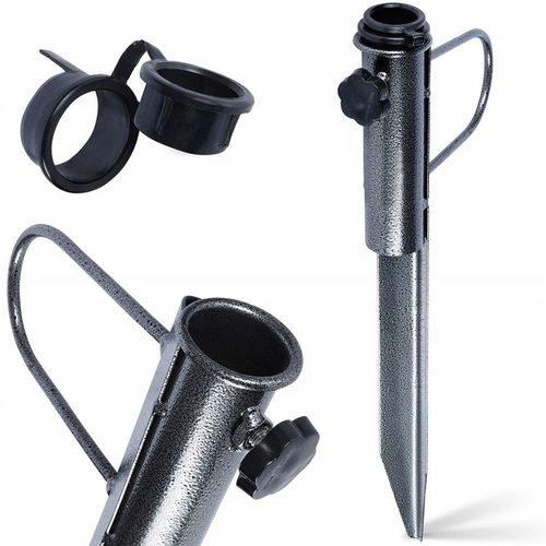 Stojak do parasola ogrodowego wbijany metalowy 42,5 cm /RedCliffs na Arena.pl