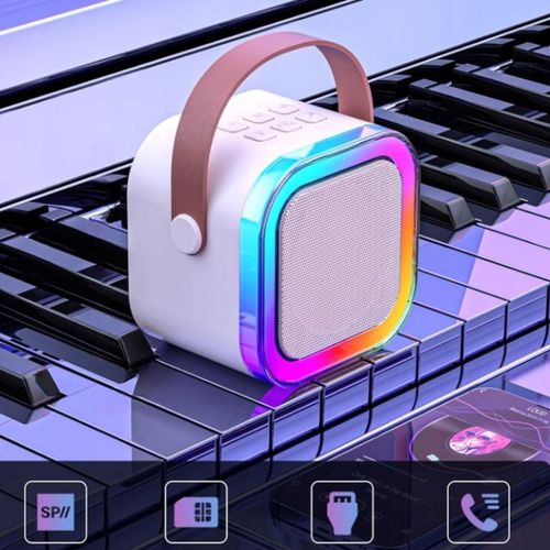 Bezprzewodowy Zestaw Do Karaoke Dla Dzieci Bluetooth Głośnik + 2 mikrofony na Arena.pl