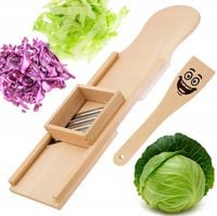 SZATKOWNICA DO KAPUSTY DUŻA XXL DREWNIANA SOLIDNA TRWAŁA + ŁOPATKA UŚMIECH!