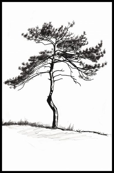 Plakat 56,6x86,4cm Samotna Sosna zdjęcie 2
