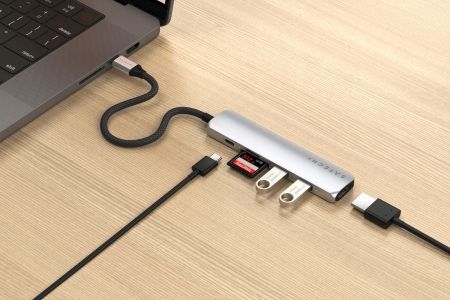 Hub USB Satechi 6-in-1 USB-C Slim Multiport Adapter USB-C na Arena.pl