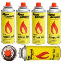 4x kartusz wkład gazowy turystyczny nabój do kuchenki palnik 400ml