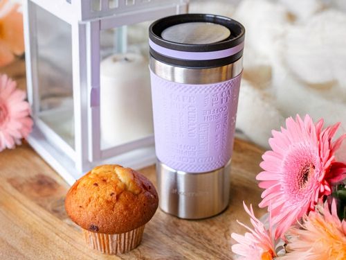 KUBEK TERMICZNY stalowy TERMOS do kawy herbaty szczelny KAMILLE 380ml na Arena.pl