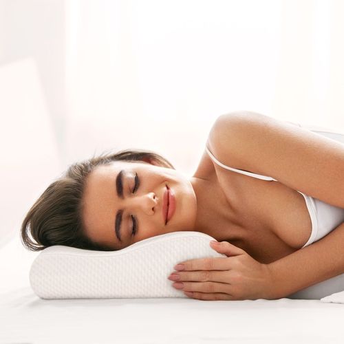 Poduszka ortopedyczna do spania profilowana memory żel chłodzący Rebel na Arena.pl