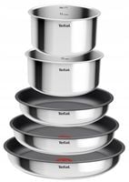 Zestaw garnków i patelni TEFAL Ingenio Cook Eat 8 el. indukcja pokrywki
