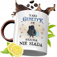 Kubek Pomarańczowy Dla Genetyka Prezent Z Nadrukiem Ze Zdjęciem