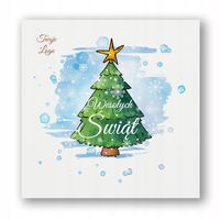 FIRMOWE KARTKI ŚWIĄTECZNE Z LOGO / HERBEM + koperta 10 szt