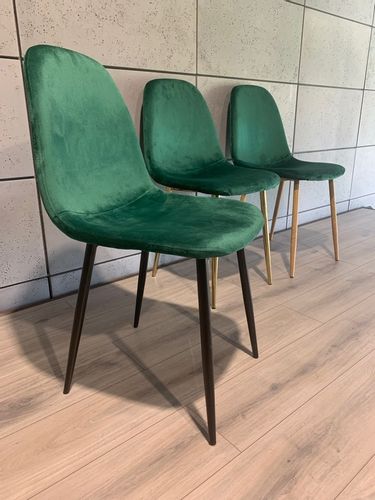 Krzesło tapicerowane GIULIA VELVET GREEN na Arena.pl