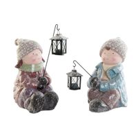 ozdoby świąteczne DKD Home Decor Wielokolorowy 29 x 18 x 34 cm (2 Sztuk)