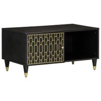 Stolik kawowy, 80x50x40 cm, lite drewno mango