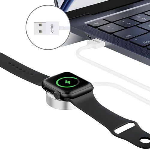 tech-protect ultraboost magnetic charging cable 120cm apple watch white na Arena.pl