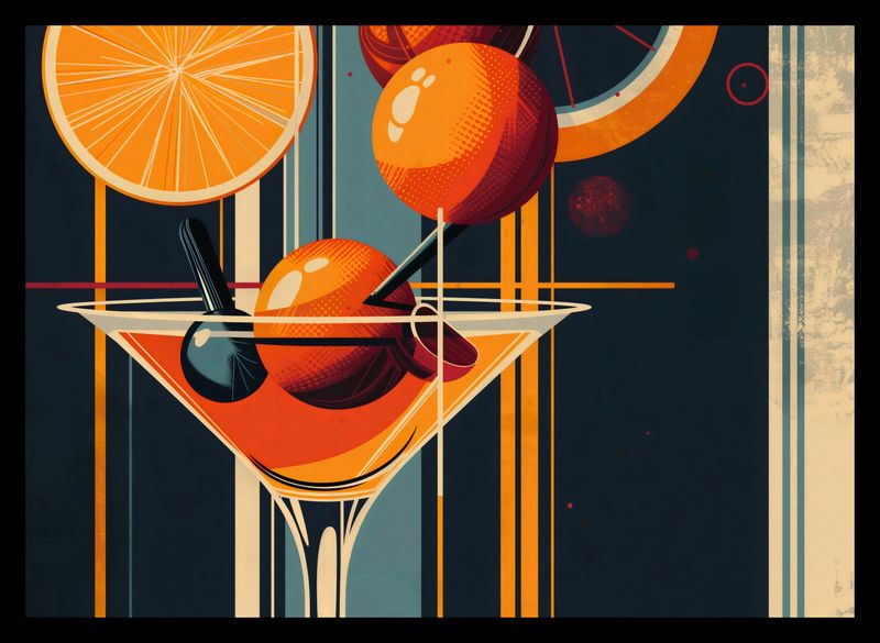 Plakat 35x25cm Koktajl w Stylu zdjęcie 2