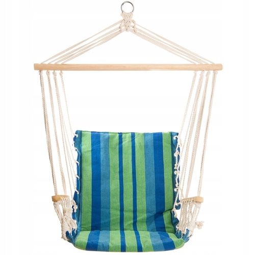 DUŻY FOTEL WISZĄCY HAMAK BRAZYLIJSKI HUŚTAWKA DO DOMU OGRODU + PODŁOKIETNIK na Arena.pl