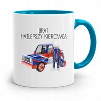 Kubek Błękitny Dla Brata Najlepszego Kierowcy Z Nadrukiem Ze Zdjęciem