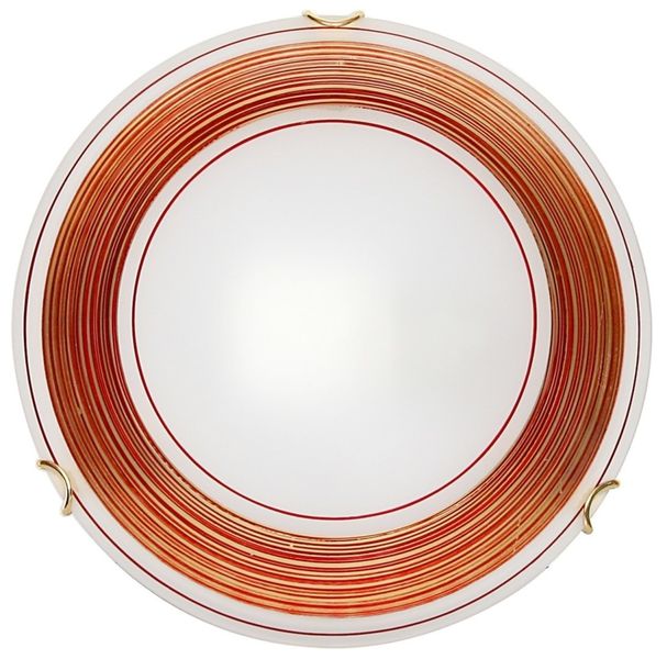 Izis plafon 30 1x60W E27 czerwono-złoty zdjęcie 1