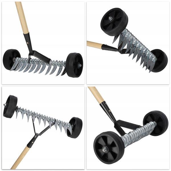 AERATOR NA KÓŁKACH TRZONEK WERTYKULATOR DO TRAWY zdjęcie 3