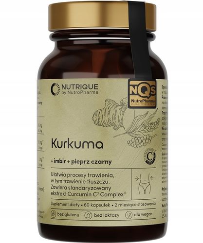 Kurkuma 60 kapsułek ekstrakt Curcumin C3 Complex na Arena.pl