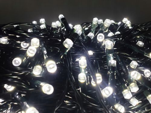 LAMPKI CHOINKOWE 400 LED BIAŁE BIAŁY ATEST CHOINKA na Arena.pl