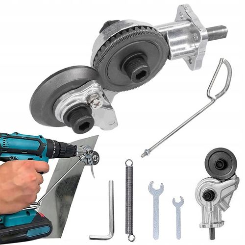 CIĘCIE BLACHY KOŃCÓWKA DO WIERTARKI NÓŻ NOŻYCE ADAPTER NA WKRĘTARKĘ DRUTU na Arena.pl