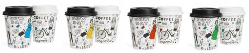 KUBKI PAPIEROWE DO KAWY 250ML NEW DAY + WIECZKA 100 SZTUK (do odsprzedaży) na Arena.pl