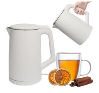 Czajnik elektryczny bezprzewodowy turystyczny 1500W 1.8l obrotowy biały