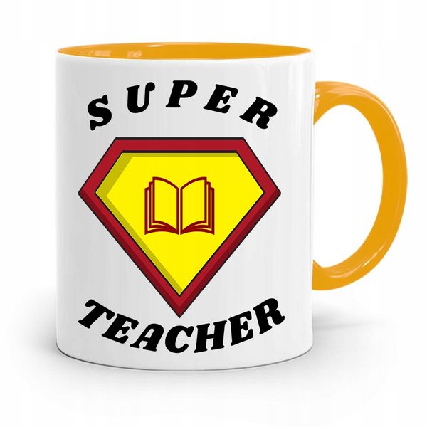 Kubek Złoty Prezent Dzień Nauczyciela Super Z Nadrukiem Ze Zdjęciem zdjęcie 1