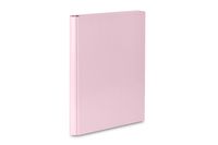 TECZKA SKRZ. Z RZEPEM A4 4CM PASTELOWY RÓŻ 1109