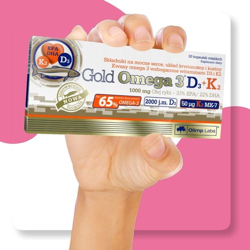 Suplement diety Gold omega 3 D3 K2 kapsułki 30 szt. Olimp laboratories na Arena.pl