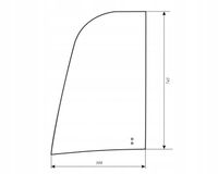 Szyba drzwi górna przesuwna JCB JS JZ 333/E4563, 333/J3904