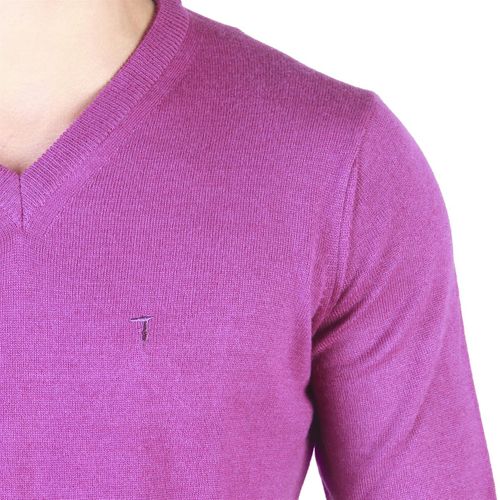 Trussardi sweter męski filetowy M na Arena.pl