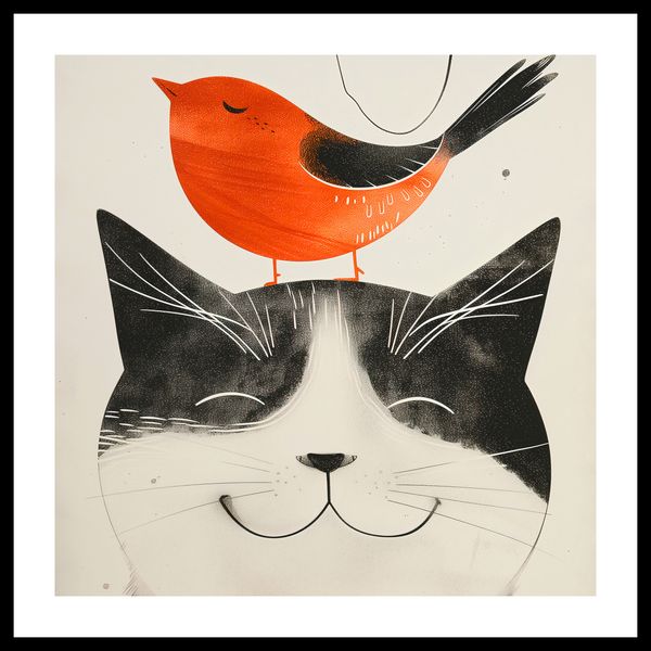 Plakat 40x40cm Pyzaty Przyjaciel zdjęcie 3