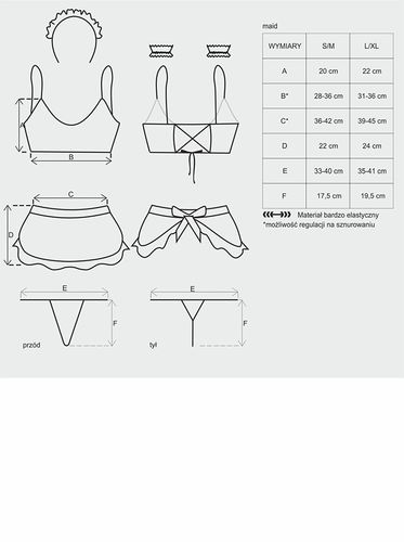 bielizna maid kostium  s/m na Arena.pl