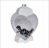 EKSKLUZYWNY ZNICZ SERCE biały personalizowany GRAWER DLA BRATA