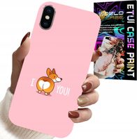 ETUI DO IPHONE X / XS - ŚMIESZNE WZORY I LOVE YOU PIESEK OBUDOWA