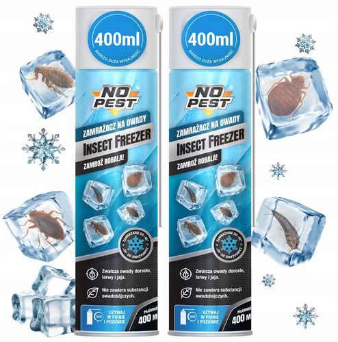 ŚRODEK PREPARAT NA PLUSKWY JAJA PLUSKIEW WSZY RYBIKI ZAMRAŻACZ NO PEST na Arena.pl