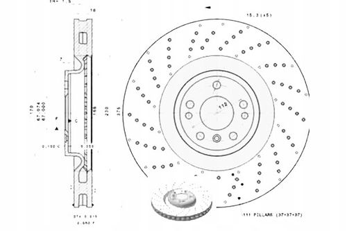TARCZA HAM PRZOD 375X36 V BREMBO na Arena.pl