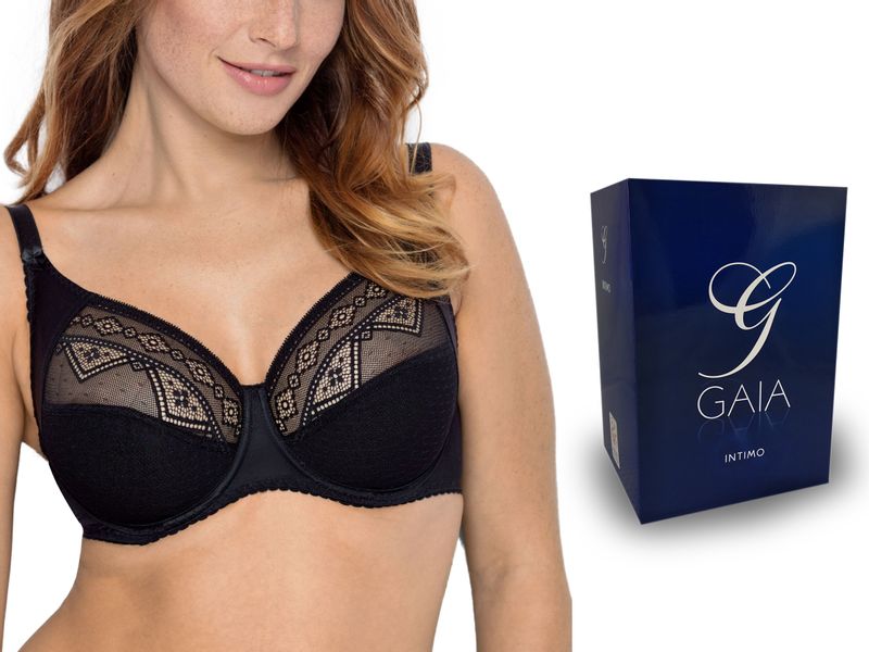 GAIA NANCY 059 , biustonosz soft , CZARNY , 90E zdjęcie 1